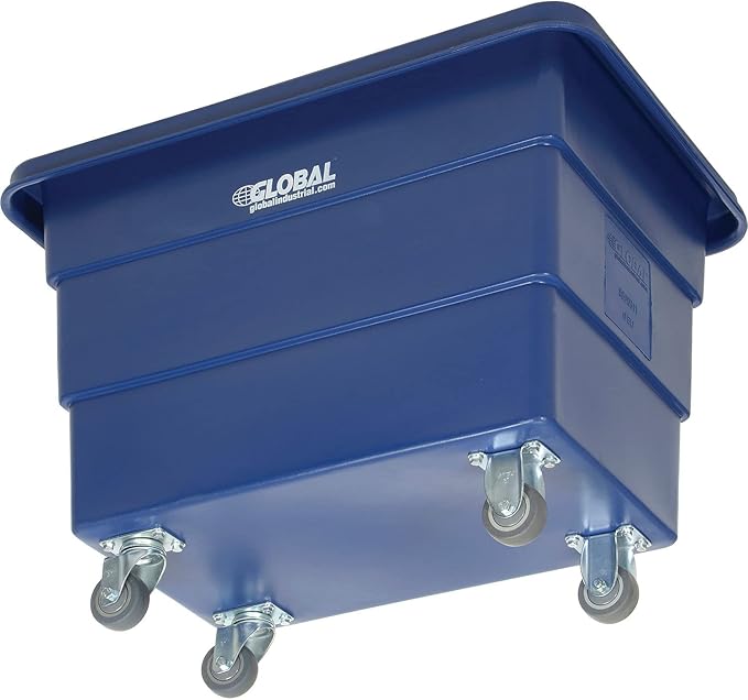Global Industrial 6 Bushel Plastic Bulk Box Truck, Direct Mount Base, 500 lbs. - Image 9