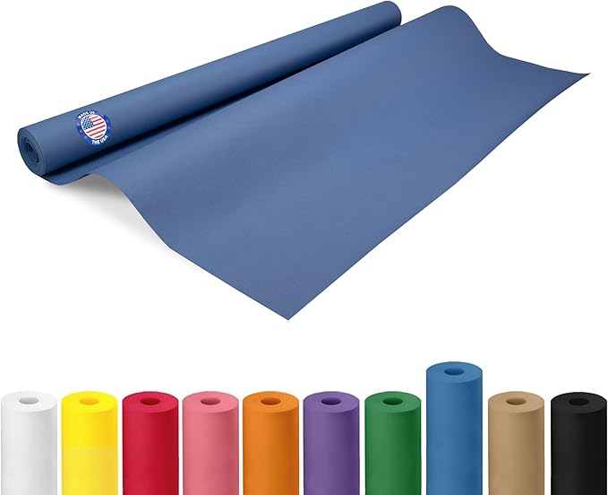 IDL Packaging 36" x 1200" Blue Kraft Paper Roll by IDLPackaging