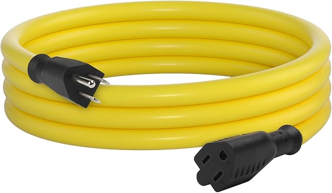 BN-LINK 6ft Outdoor Extension Cord, 12/3 SJTW Heavy Duty Power Cord, 3-Prong - Image 8