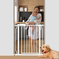 Walk Through Baby & Dog Gate 29-34 Inch, Pressure Mounted No Drilling, Indoor by SmartDesignBigProtection