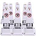BESEA White No Parking Cone White Caution 4 Sided No Parking Cone Reserved by BeSea