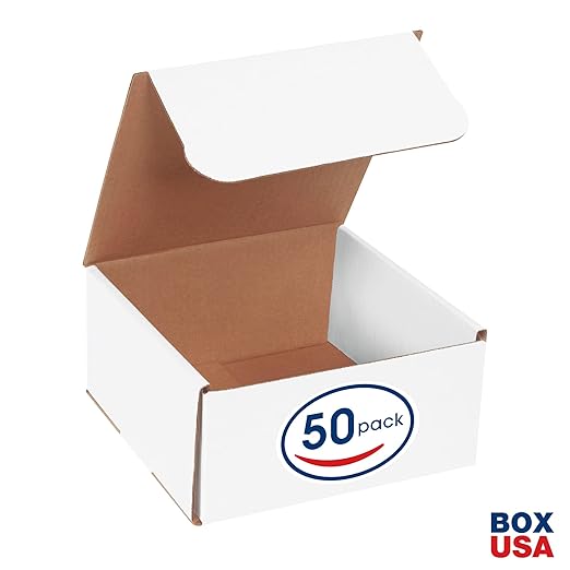 BOX USA Shipping Boxes Small 8"L x 8"W x 4"H, Moving and Storage - Image 2