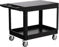 2-Tier Rolling Tool Cart, Heavy-Duty Plastic Service Cart by Unknown