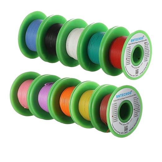 BNTECHGO 24 Gauge Silicone Wire Kit 10 Color Each 30 ft Flexible 24 AWG - Image 2