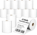 12 Rolls 4" x 3" Direct Thermal Labels by Tacnology