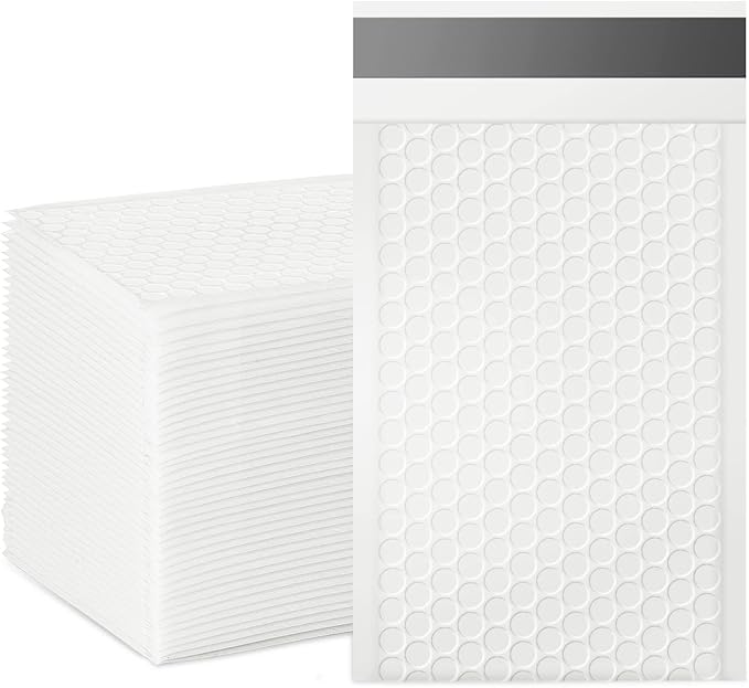 packbabol Bubble Mailers, 4x7 Inch Padded Bubble Mailers Pack of 50 Bubble by packbabol