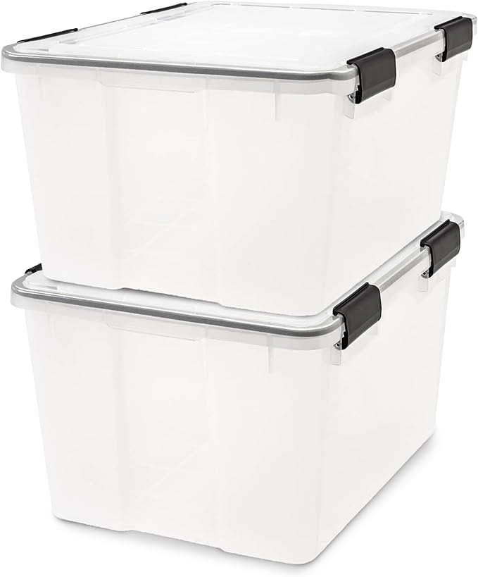 IRIS USA WeatherPro 47 Qt Storage Bins by IRISUSA
