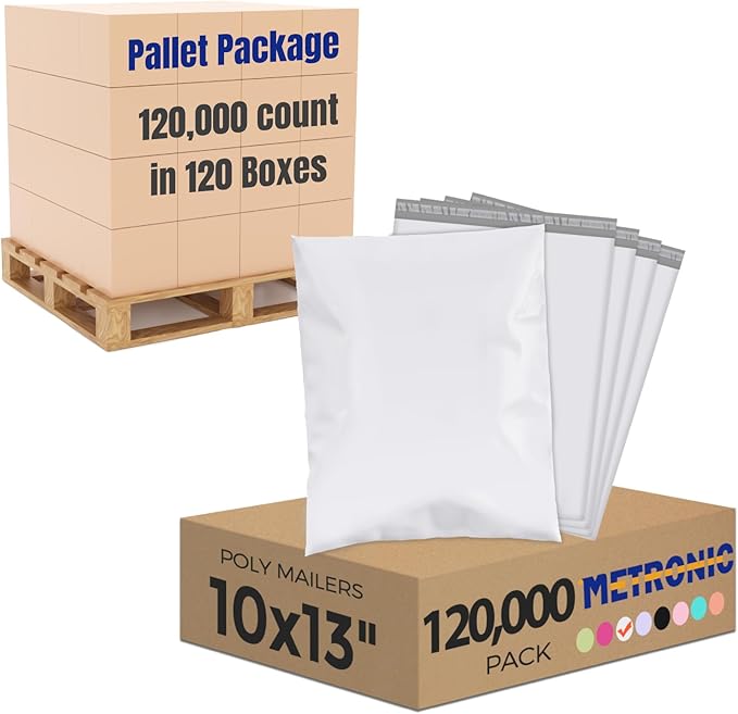 Metronic Poly Mailers 10x13 120000 Pack, Small Shipping Bags by METRONIC