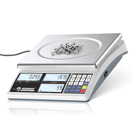 Industrial Counting Scale for Small Parts - 30kg/66lb Digital Gram Scale by Unknown