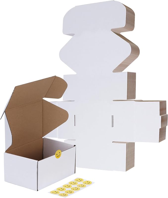 RLAVBL 10 Pack 6x4x3 Small Shipping Boxes by RLAVBL