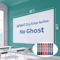 AFMAT Whiteboard for Wall, 8 x 4 ft White Board Sticker, 96 x 48 inches Dry by AFMAT