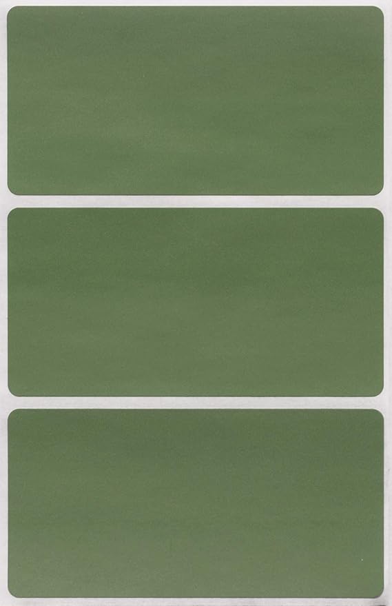 Royal Green Rectangular Stickers Color-Coding Labels by RoyalGreen