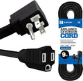 9 ft Heavy Duty Appliance Extension Cord, 14 AWG, 15A 125V 1875W, 3 Prong Flat by ELECTERY