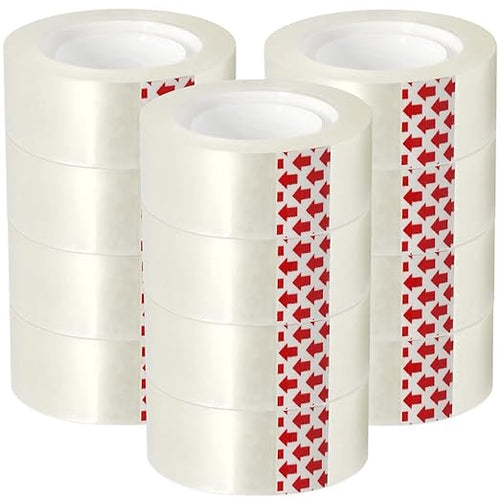 12 Rolls Transparent Tape Refills by Turxayox