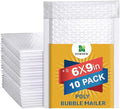 Water Resistant Bubble Envelope Mailers 6 inch x 9 inch #0 White Poly Padded by Unknown
