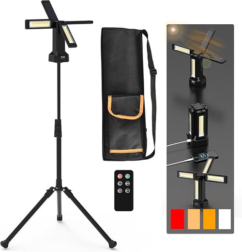 13200mAh Rechargeable Solar Work Light by Fromnowonlightupthisworld