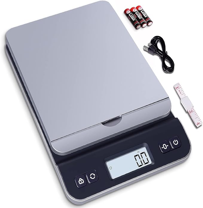 QP Shipping Scale, 86lb/0.1oz High Accuracy Digital Postal Scale by QP
