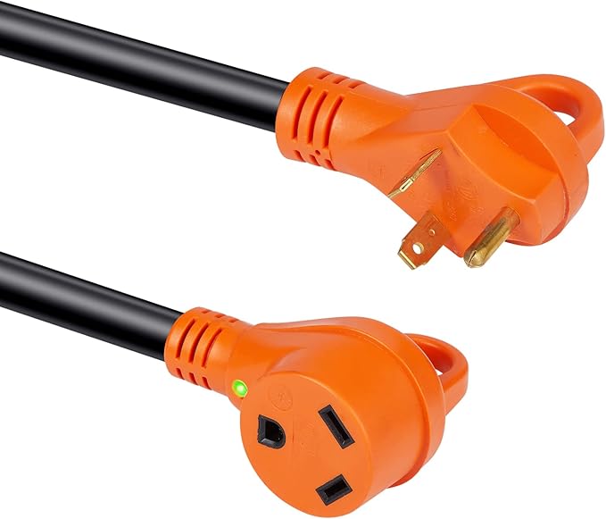 VEVOR 30 Amp RV Extension Cord, 25 ft, Heavy Duty STW 10/3 AWG RV Power Cord - Image 12