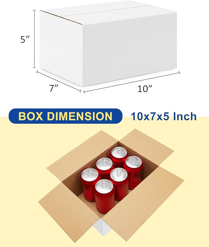 40-Pack-Small-Shipping-Boxes-10x7x5, - Image 2