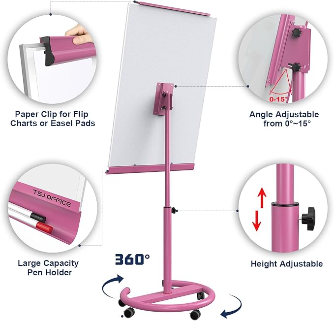 TSJ OFFICE Mobile Whiteboard Magnetic - Image 2