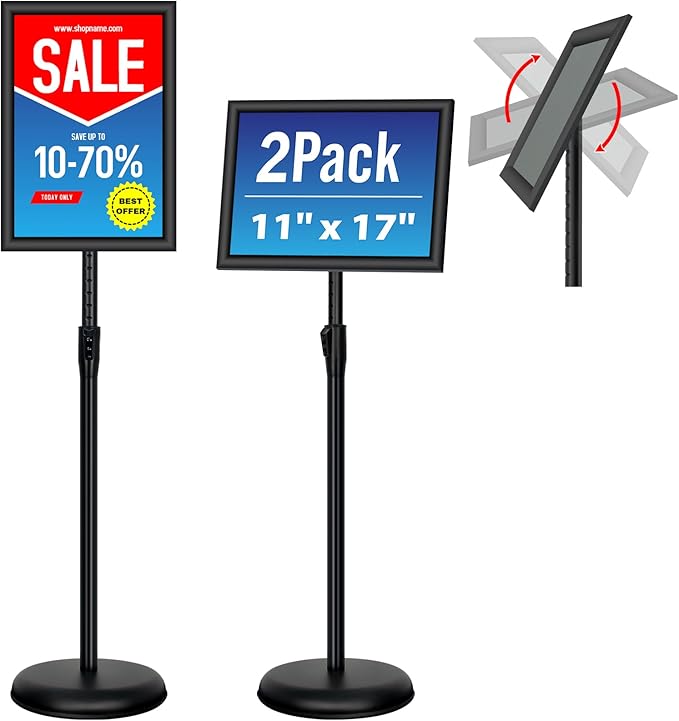 Adjustable Sign Holder Stand by VAIIGO
