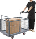 2000lbs Capacity 5-in-1 Heavy Duty Folding Platform Truck, Industrial Utility by Unknown