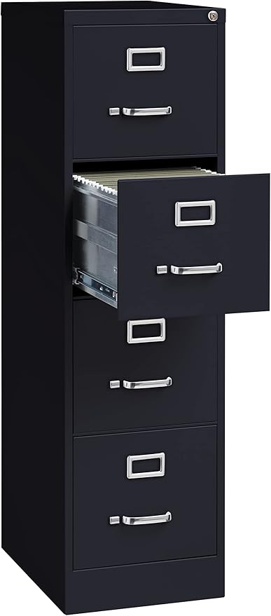 Commercial 4 Drawer Letter Width Vertical File Cabinet - Image 7
