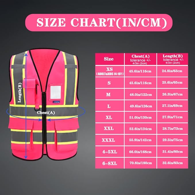 AYKRM Custom Logo Personalised Printed High Visibility Reflective 2 two tone - Image 4