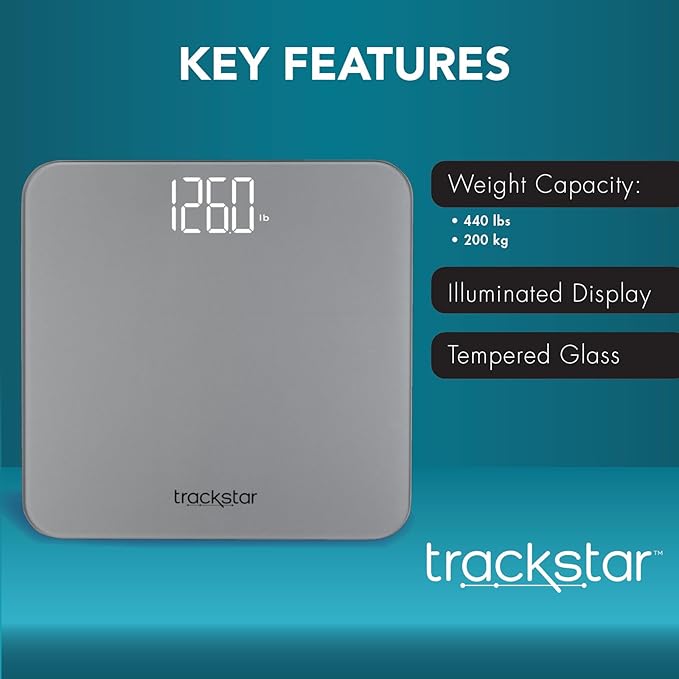 Trackstar Smart Digital Weight Scale | 440 lb Weight Capacity | Trackstar - Image 4
