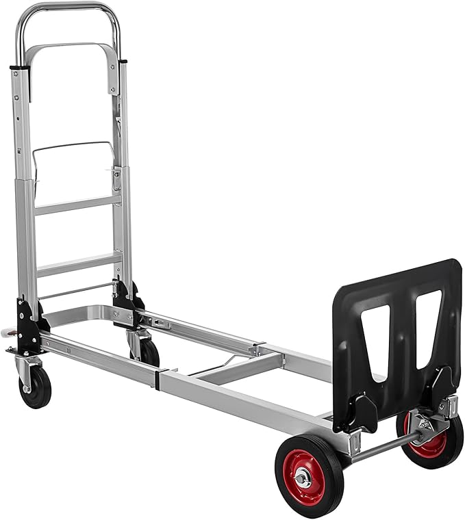2 in 1 Aluminium Hand Truck Dolly 450lbs Capacity, Heavy Duty Convertible Hand - Image 8