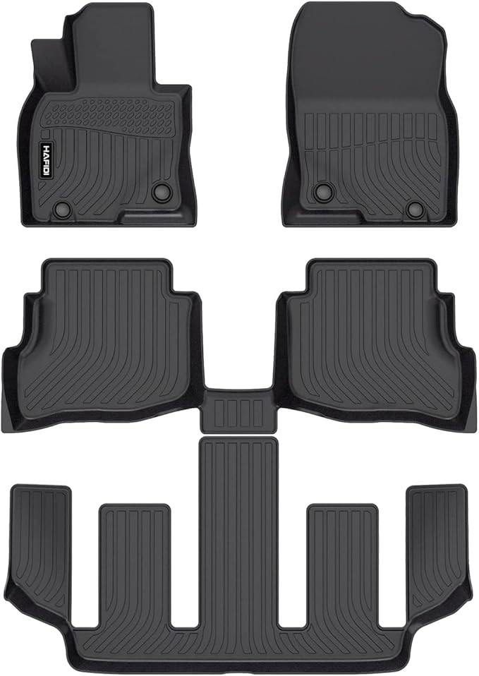 HAFIDI® Floor Mats Fit for 2020-2023 Mazda CX-9 TPE Car Floor Liners Fits 1st & by HAFIDI