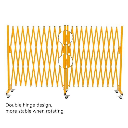 GYMTIME Expandable Metal Barricade Gate, Portable Safety Barrier - Image 4