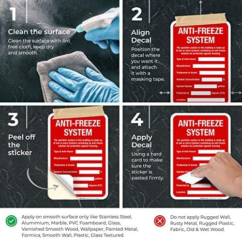 Anti-Freeze System Sign, Fire Safety Sign, (SI-5669) - Image 3