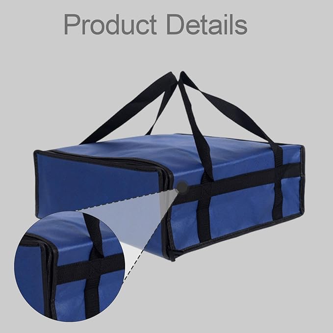 Insulated Pizza Delivery Bag for Hot and Cold Food, Reusable Thermal Carrier - Image 4