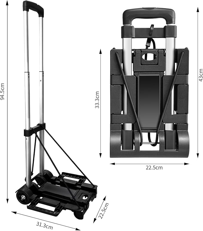 Aluminum Folding Hand Trucks, Small Folding Hand Truck Dolly - Image 2