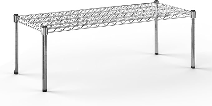 18''W x 42''L x 14''H Chrome Plated Wire Dunnage Rack | Off The Floor Storage by Regal+Altair