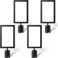 Taiyin 4 Pcs Stanchion Sign Holder Double Sided Sign Frame by Taiyin