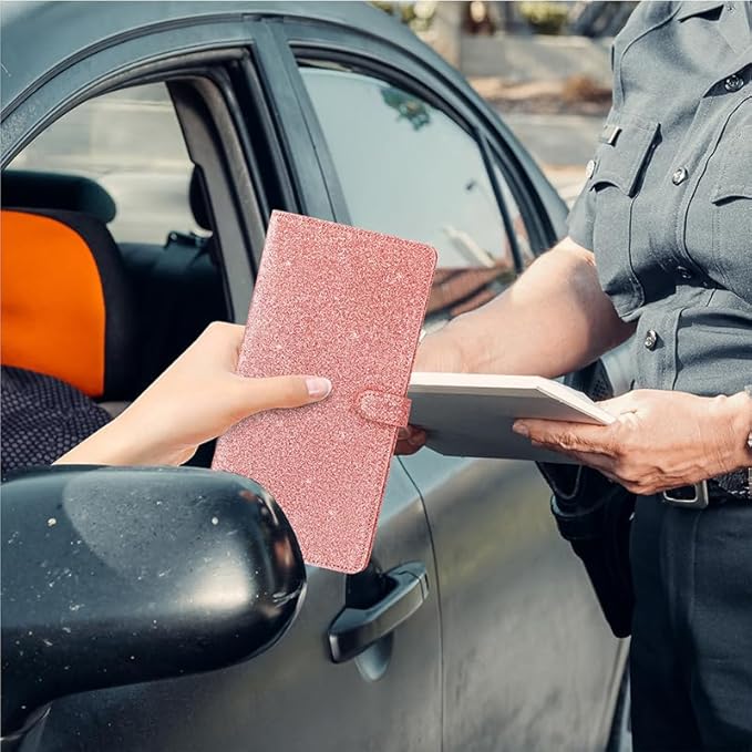 2 Ppack Leather Car Registration and Insurance Card Holder, Car Document Holder - Image 4