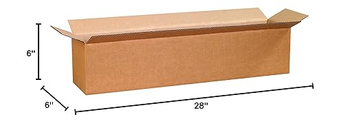 BOX USA Shipping Boxes 28"L x 6"W x 6"H 20-Pack Long Corrugated Boxes - Image 6