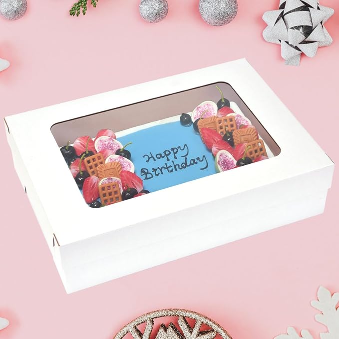 JJO 6 Pack 20x14x5 Inches Sheet Cake Box - Image 5