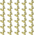 HAHIYO 0.87inch Light Gold Bulldog Clips Metal File Hinge Binder Clips Clamps by HAHIYO