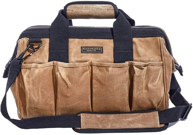 Readywares Tool Bag, Heavy Duty Waxed Canvas Toolbag by Readywares