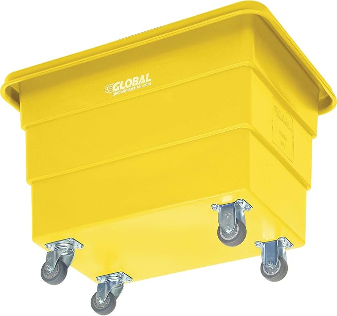 Global Industrial 6 Bushel Plastic Bulk Box Truck, Direct Mount Base, 500 lbs. - Image 9
