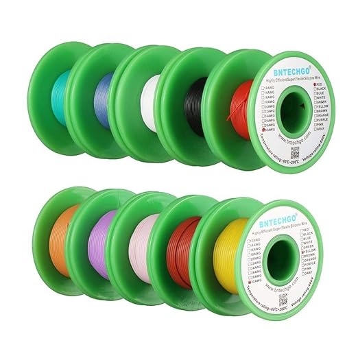 BNTECHGO 30 Gauge Silicone Wire Kit 10 Color Each 25 ft Flexible 30 AWG - Image 2