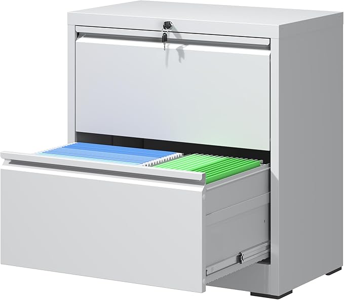 Lateral File Cabinets with 2 Drawer, Metal Lateral Filing Cabinet by IKIMIMetalFurniture