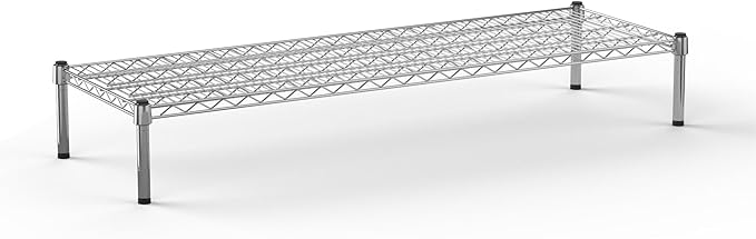 18''W x 54''L x 8''H Chrome Plated Wire Dunnage Rack | Off The Floor Storage by Regal+Altair