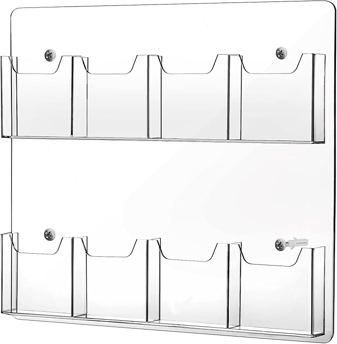 Eersida Acrylic Brochure Pamphlet Holder Brochure Display Stand Business Tri by Eersida