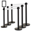 VIP Crowd Control Retractable Belt Stanchion Queue Safety Barrier Set by CrowdControlCenter