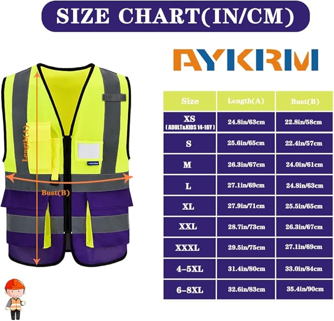A-SAFETY High Visibility Reflective Safety Vest Customize Logo - Image 2
