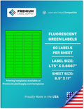 Premium Label Supply Bright Neon Color Fluorescent Sticker Labels by PremiumLabelSupply